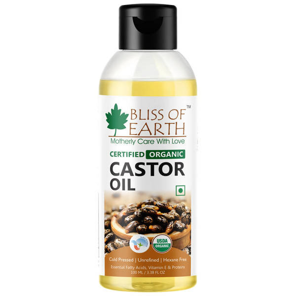 Bliss of Earth Certified Organic Castor Oil | Grocsy