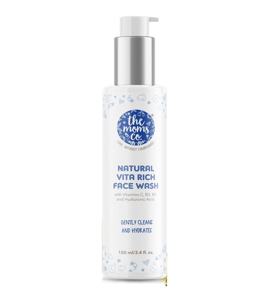 The Moms Co Natural Vita Rich Face Wash (100 Ml) | Grocsy