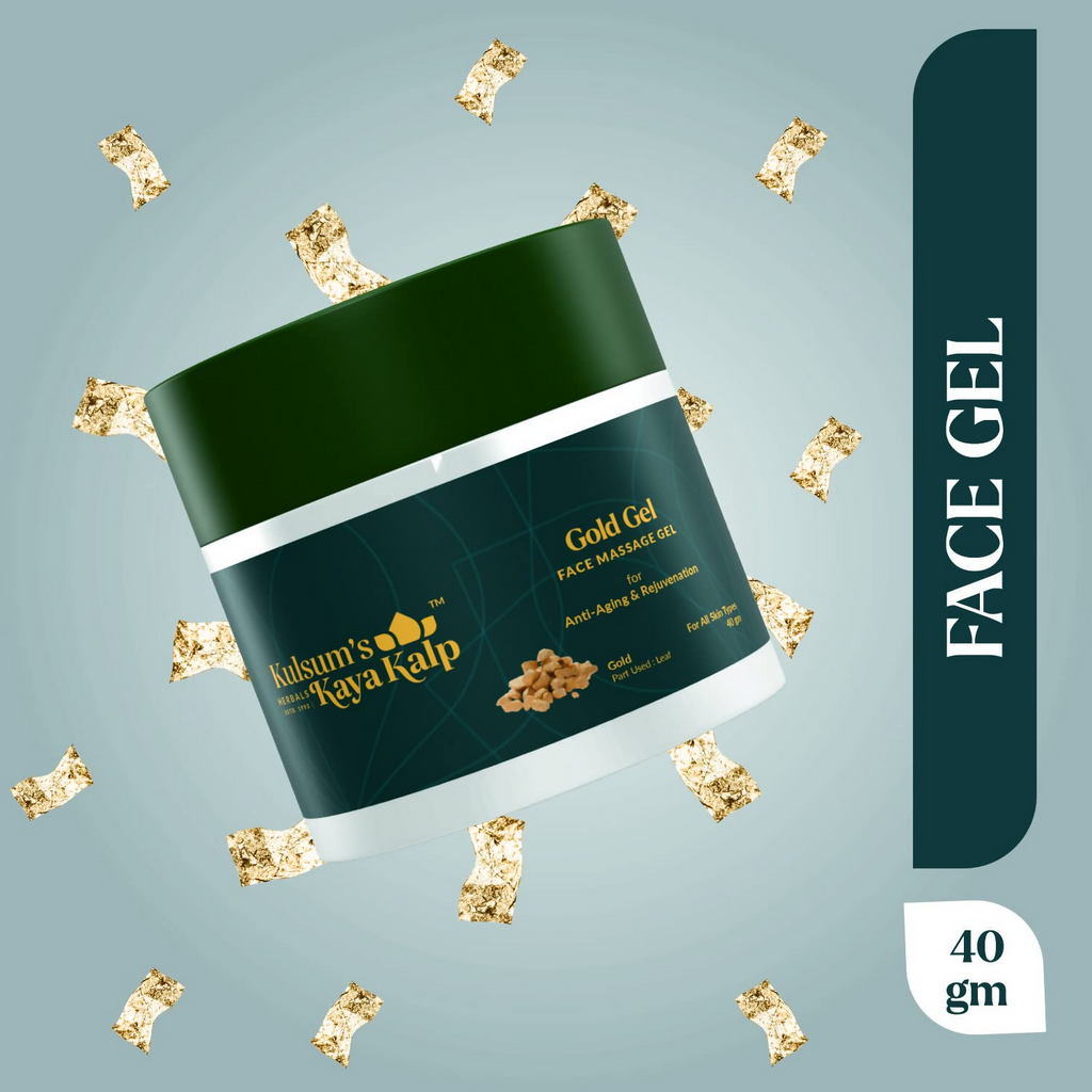 Kulsum's Kaya Kalp Gold Face Massage Gel For All Skin Types | Grocsy