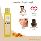 The Pure Story Natural Cold Pressed Apricot Hair Oil | Grocsy