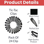 ̌Bronson Professional Tic Tac Hair Clips | Grocsy