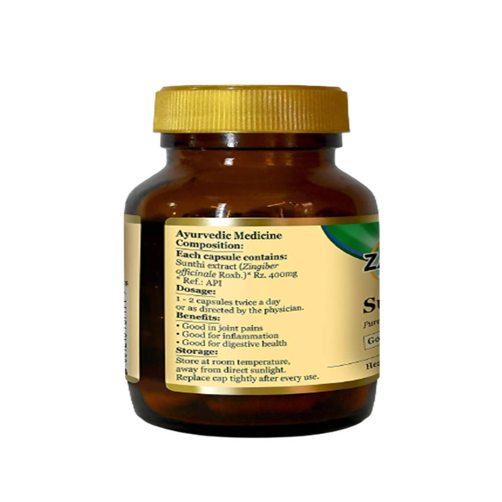 Zandu Sunthi Pure Herbs Capsules Good For Digestive Health | Grocsy
