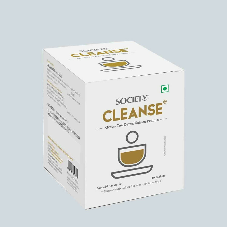 Society Cleanse Green Tea Detox Kahwa Premix | Grocsy