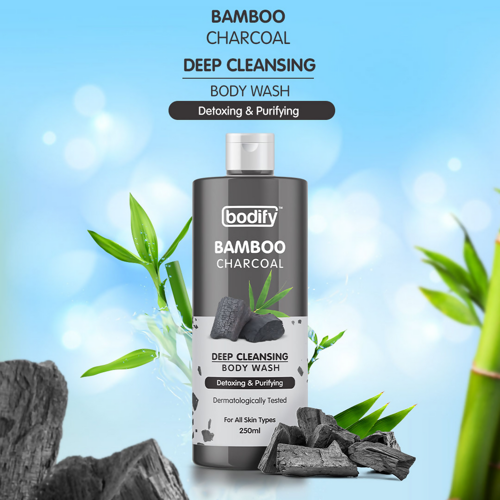 Bodify Bamboo Charcoal Deep Cleansing Body Wash | Grocsy