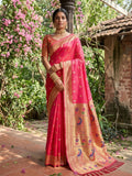 Shree Shyam Fashion Light Pink Soft Silk Saree | Grocsy