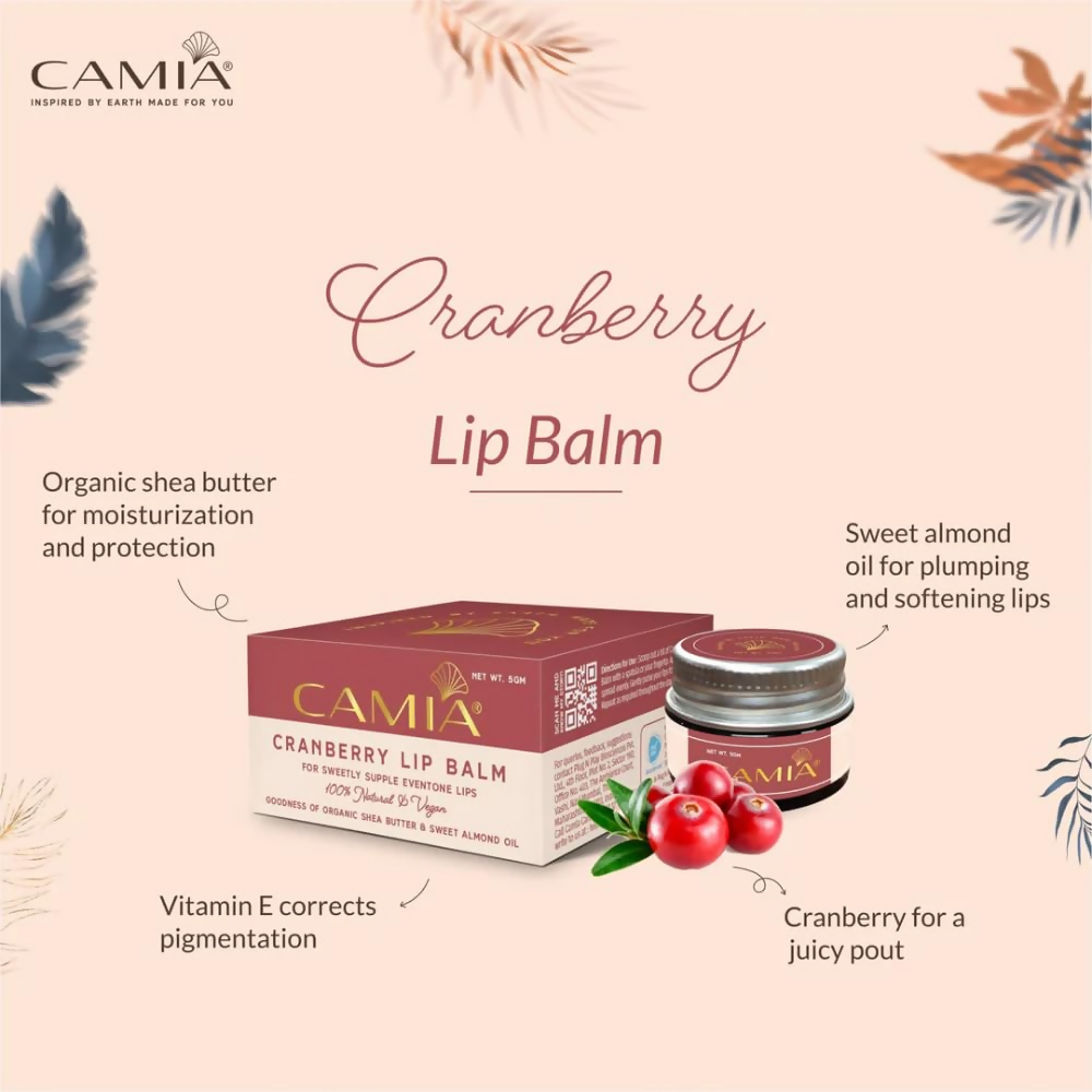 Camia Natural Cranberry Lip Balm | Grocsy