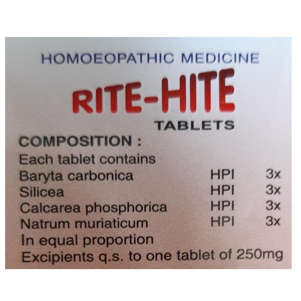 SBL Homeopathy Rite-Hite Tablets | Grocsy