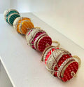 Joban Fashion Dholak Designer Potli Bags For Wedding Favours ( Pack Of 4 ) - Multicolor | Grocsy