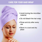 Nykaa Naturals Microfiber Hair Wrap for Frizz Free & Shiny Hair - Lavender | Grocsy