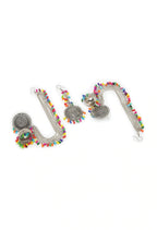 Mominos Fashion Johar Kamal Bahubali Multi Beads Earrings With Tikka