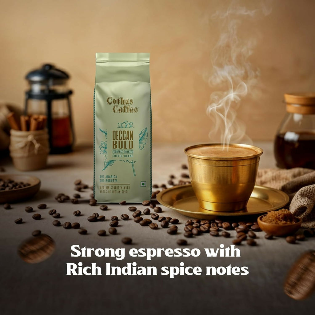 Cothas Coffee Deccan Bold Espresso Roasted Coffee Beans | Grocsy