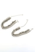 Mominos Fashion Kamal Johar Oxidised Heavy Silver Anklets | Grocsy