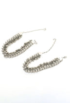 Mominos Fashion Kamal Johar Oxidised Heavy Silver Anklets | Grocsy