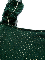 Ahalyaa Women's Traditional wear Tunic - Dark Green | Grocsy