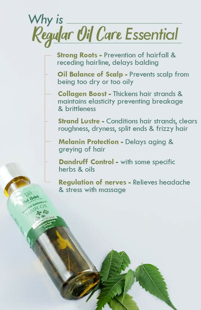 Nat Habit Crushed Tri-Leaf Winter Hair Oil | Grocsy