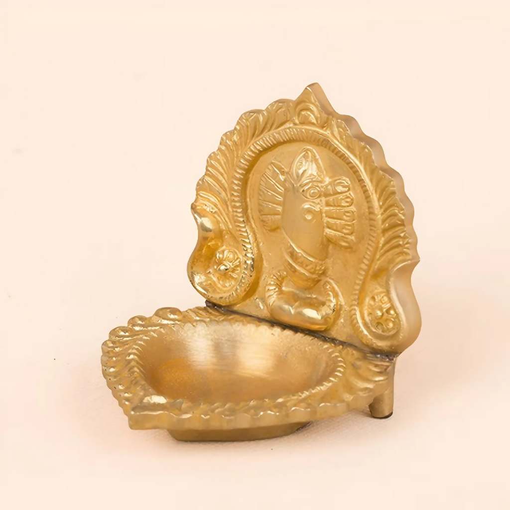 Isha Life Linga Bhairavi Brass Lamp | Grocsy