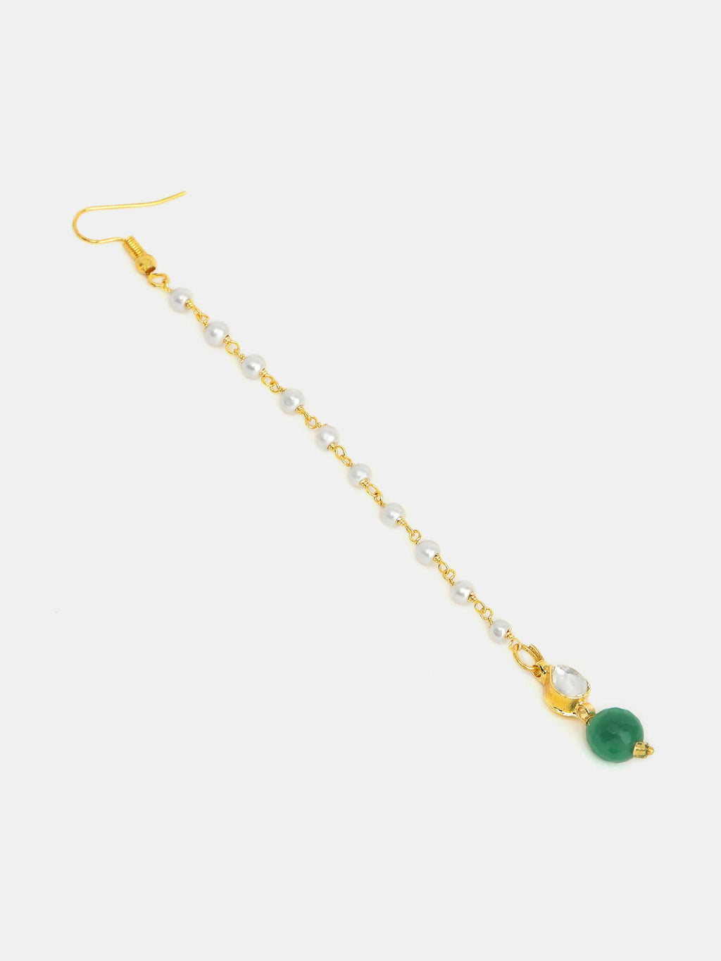 Ruby Raang Maang Tikka And Earrings Set | Grocsy