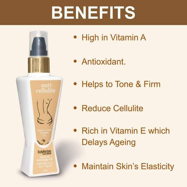 Bodyherbals Anti-Cellulite Apricot Massage Oil | Grocsy