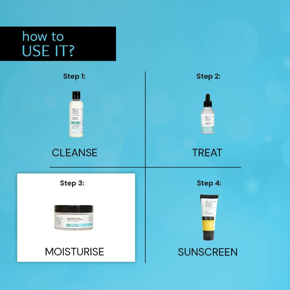 Deconstruct Hyaluronic Acid Moisturizer For Non-Greasy Hydration | Grocsy