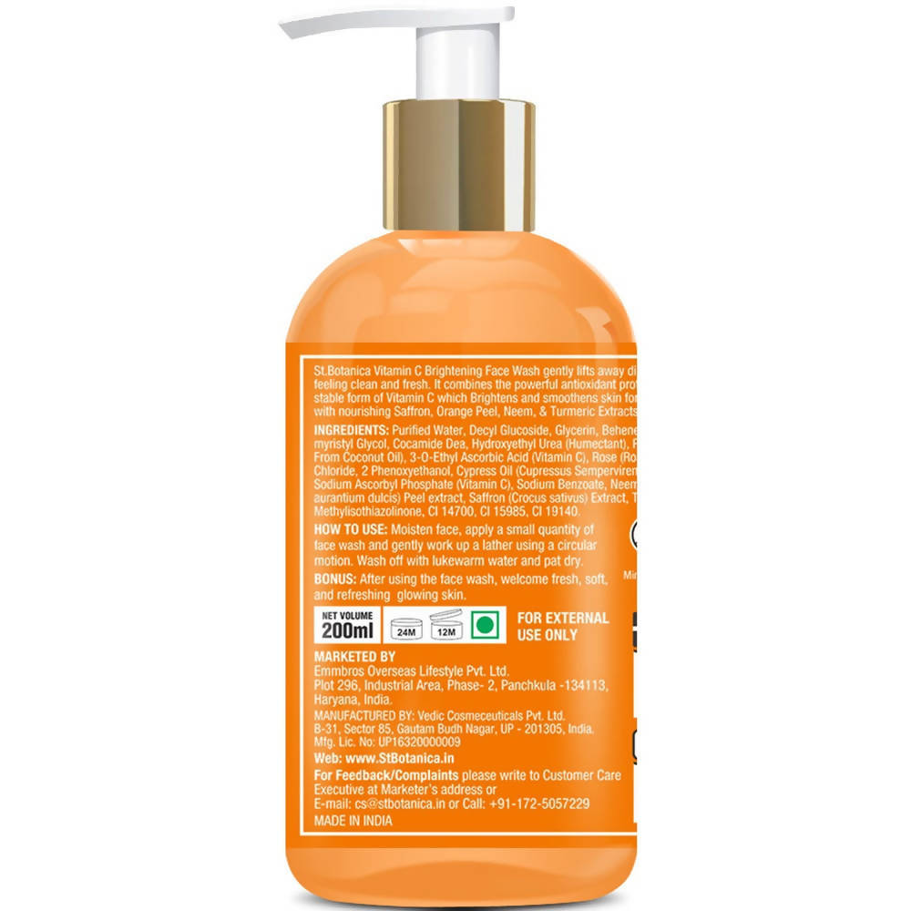 St.Botanica Vitamin C Brightening Face Wash | Grocsy