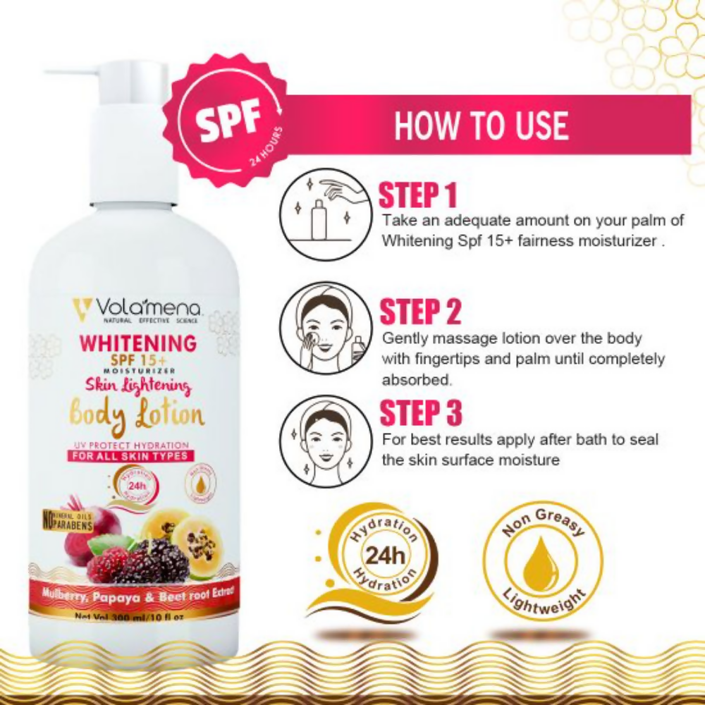 Volamena Whitening SPF 15+ Fairness Body Lotion | Grocsy