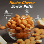 Snackible Nacho Cheese Jowar Puffs | Grocsy