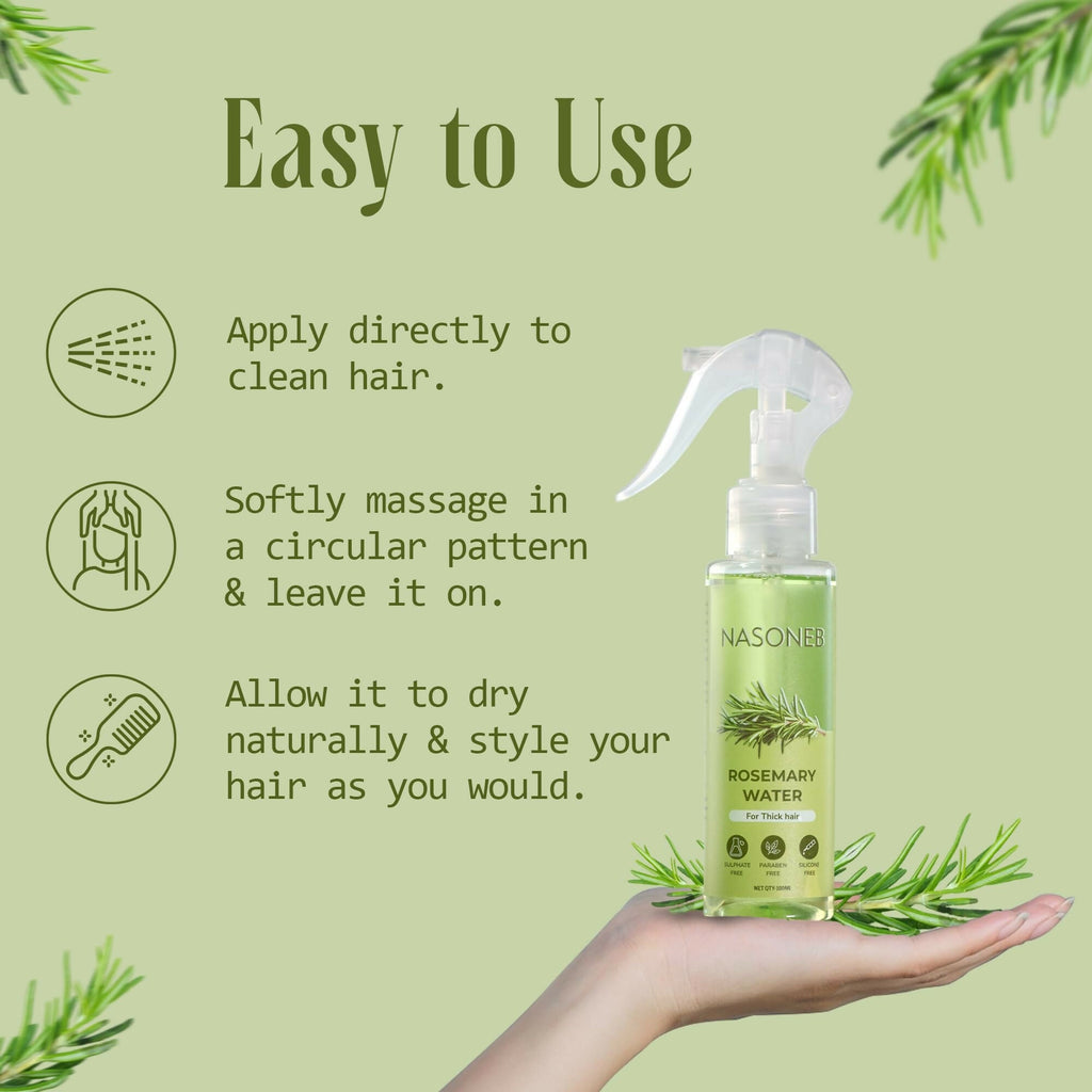 Nasoneb Rosemary Water Spray For Hair Growth | Grocsy