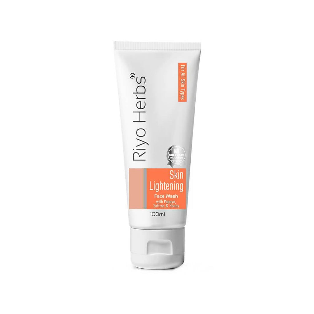 Riyo Herbs Skin Lightening Face wash With Papaya, Saffron & Honey | Grocsy