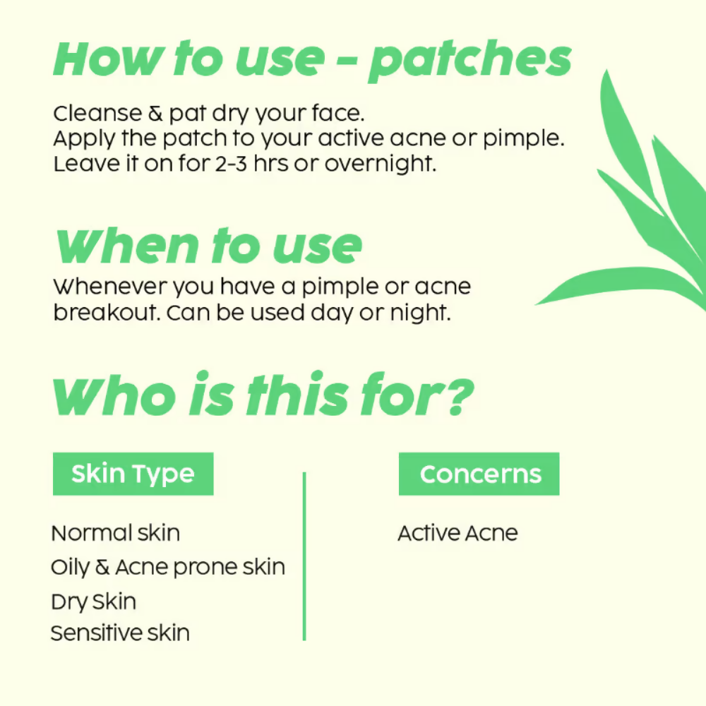PLIX The Plant Fix Salicylic Acid Acne Patch | Grocsy