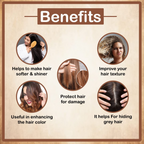 VedicAyurveda Henna Hair Color - Chestnut Brown | Grocsy