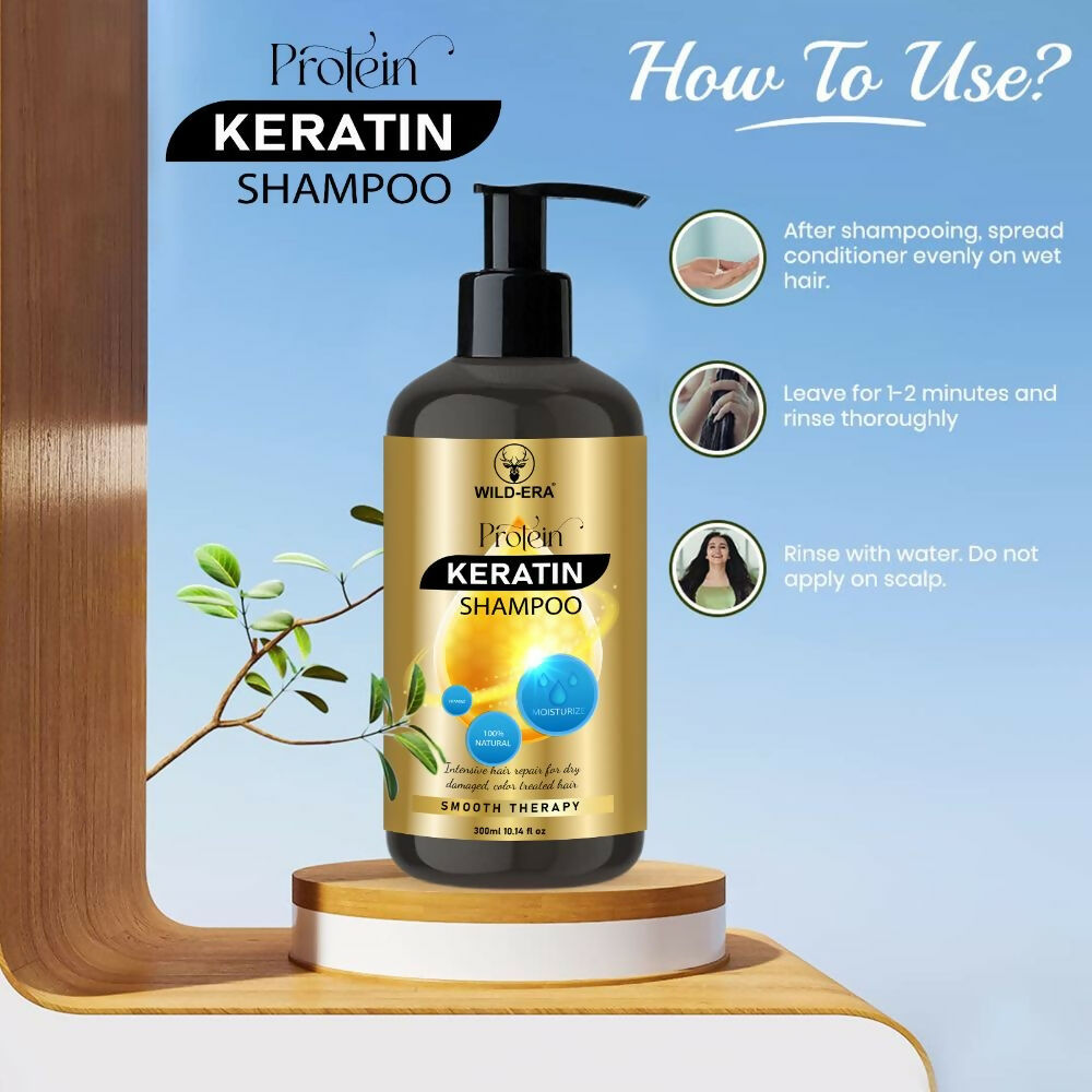Wildera Keratin Smooth Shampoo with Keratin and Argan Oil | Grocsy