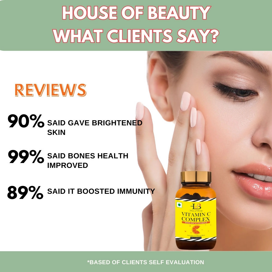 House of Beauty Vitamin C Complex Tablets | Grocsy