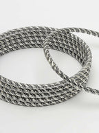 NVR Women's Set of 6 Silver-Toned German Silver Oxidised Bangles | Grocsy