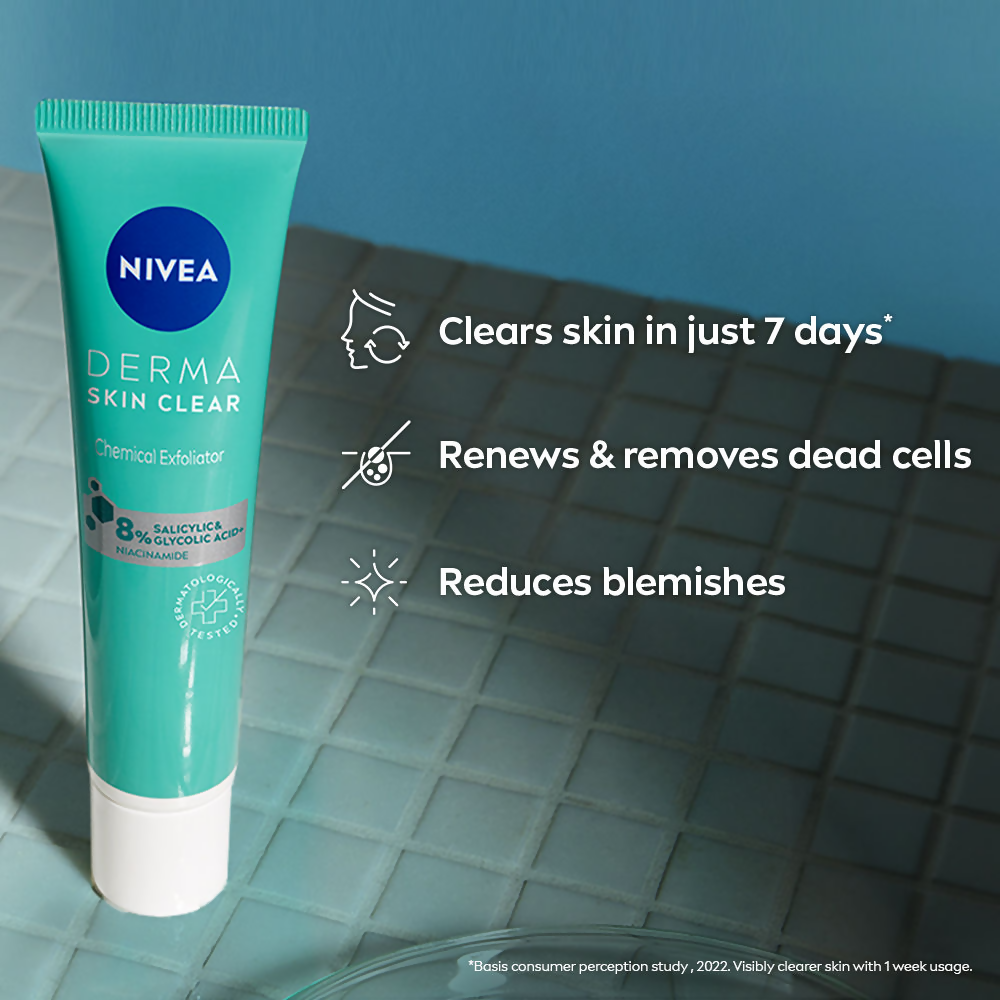 Nivea Derma Skin Clear Exfoliator Face Cleansing | Grocsy