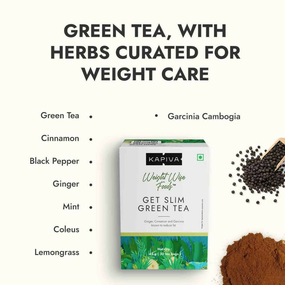 Kapiva Ayurveda Get Slim Green Tea Sachet | Grocsy