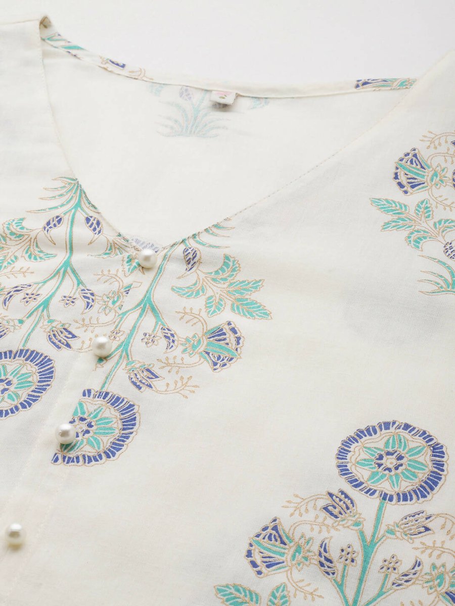 Ahalyaa Women's Traditional Wear Co-ods - Off White | Grocsy