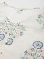 Ahalyaa Women's Traditional Wear Co-ods - Off White | Grocsy