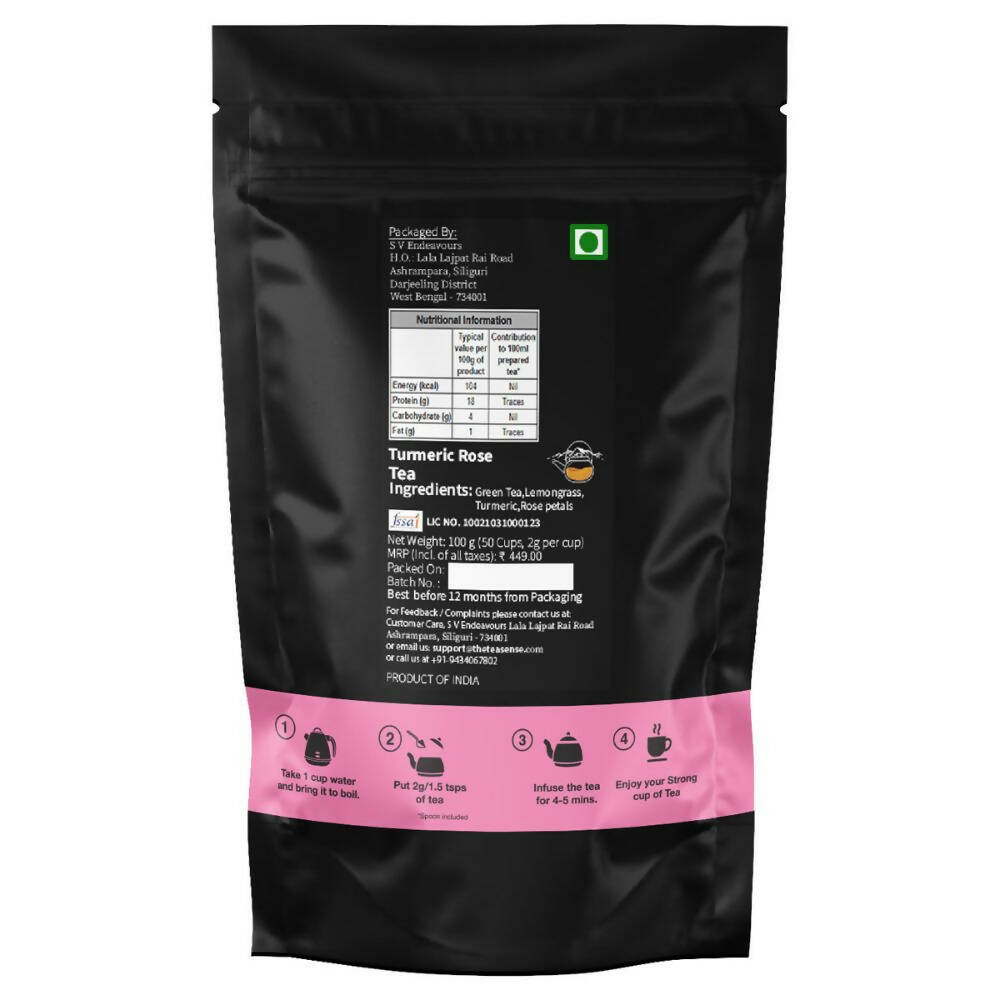 Tea Sense Turmeric Rose Tea | Grocsy