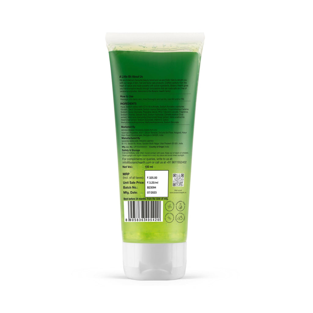 Botanic Hearth Neem, Cica & Salicylic Acid Cleanser Face Wash | Grocsy