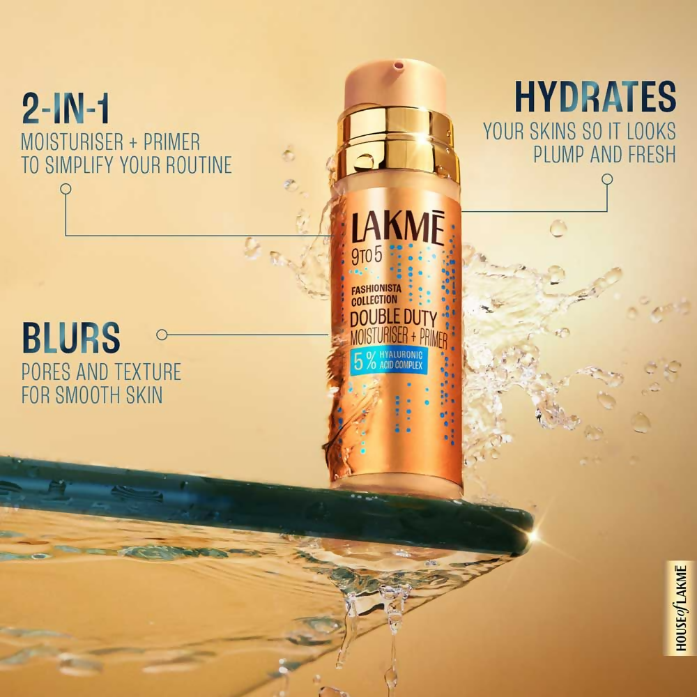 Lakme 9to5 Double Duty Moisturiser + Primer | Grocsy
