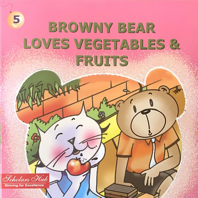 Browny Bear Loves Vegetables.5 | Grocsy