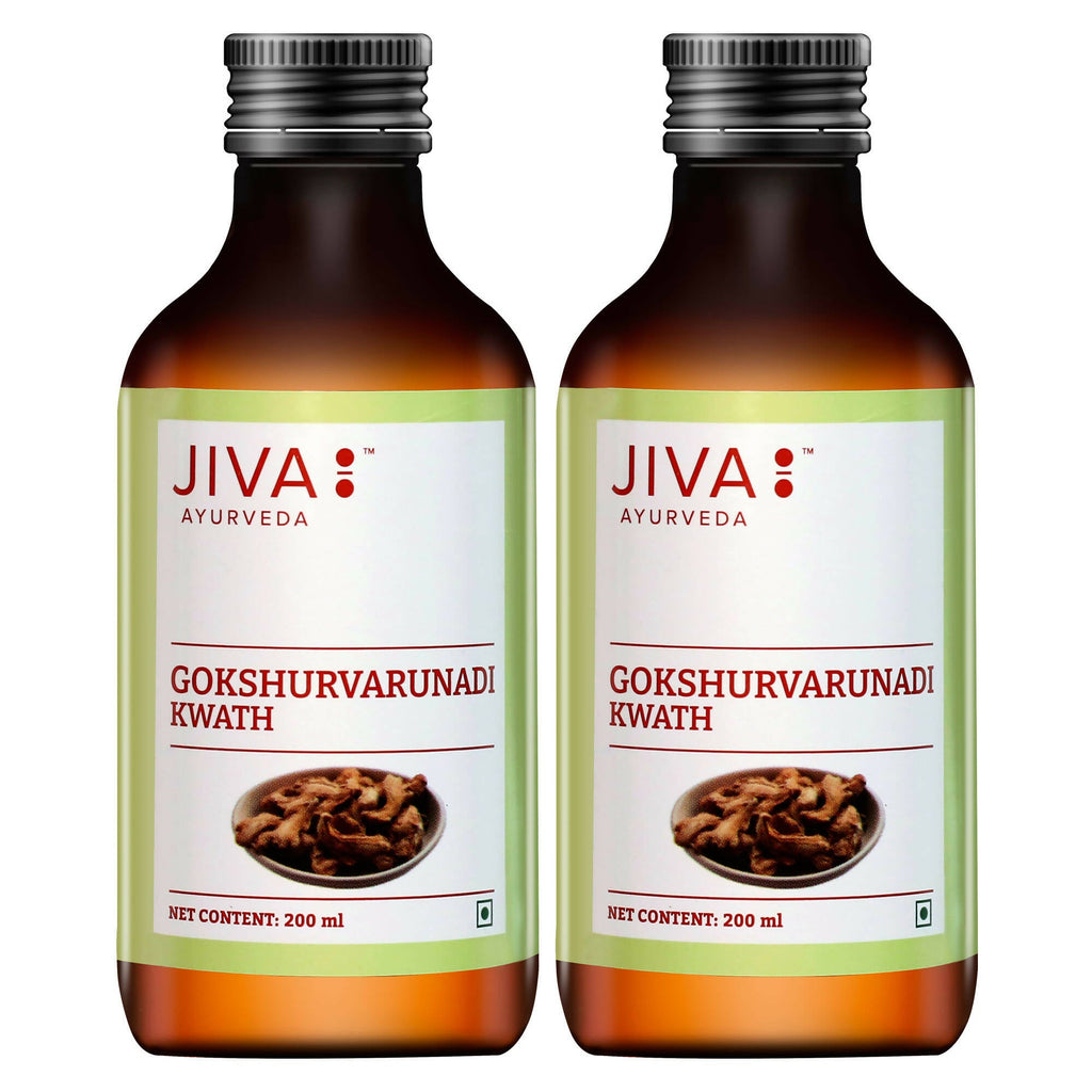 Jiva Ayurveda Gokshuvarunadi Kwath Syrup | Grocsy