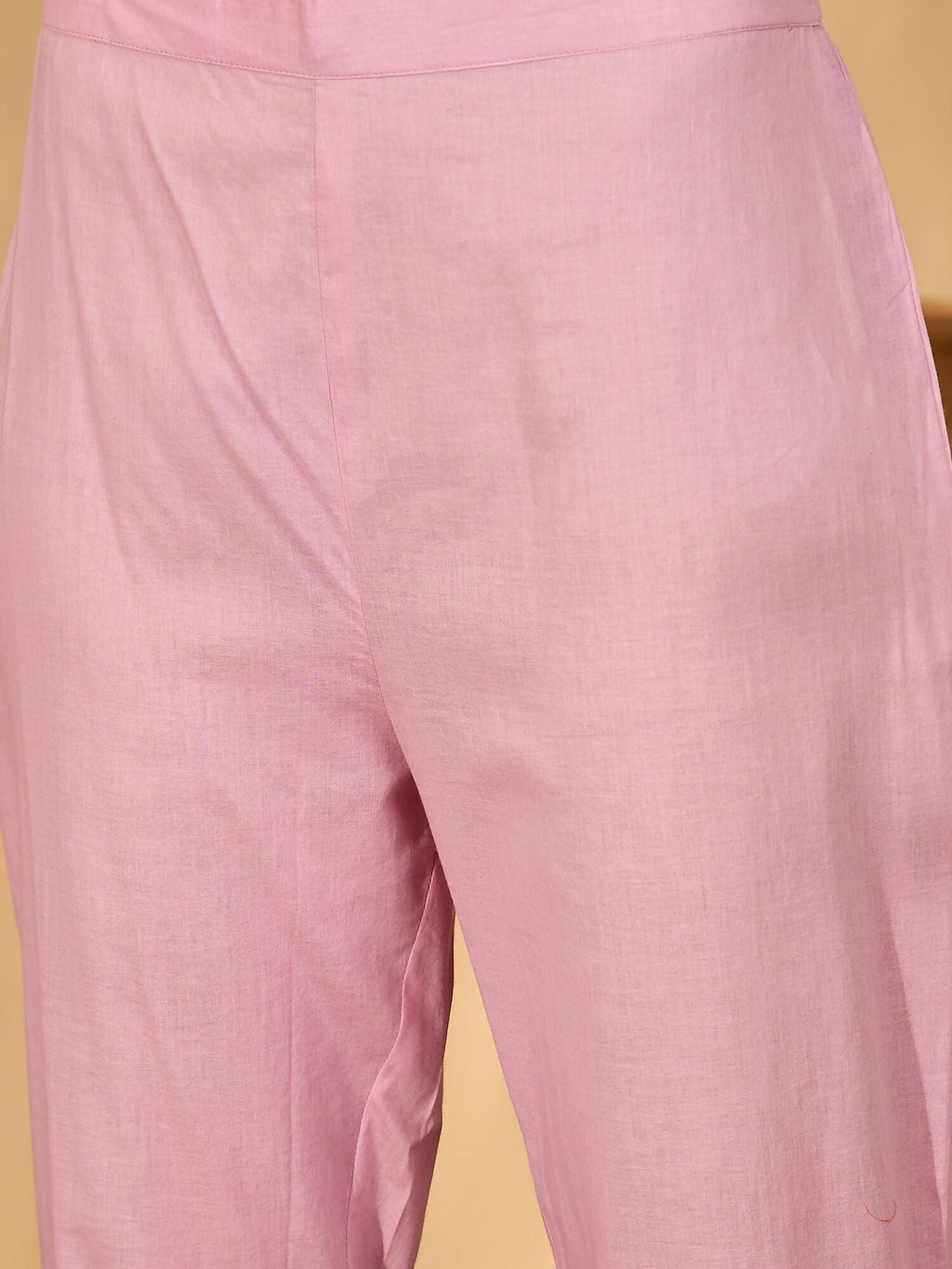Joban Fashion Embroidery Pink Pure Cotton Cord Set | Grocsy