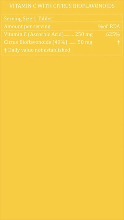 Purayati Vitamin C with Citrus Bioflavonoids Tablets | Grocsy