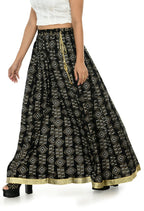 Mominos Fashion Moeza Cotton Black Printed Lehenga (Lancha) | Grocsy