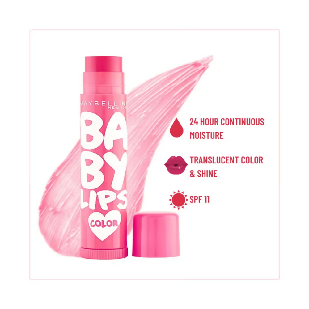 Maybelline New York Baby Lips Color Lip Balm - Pink Lolita | Grocsy