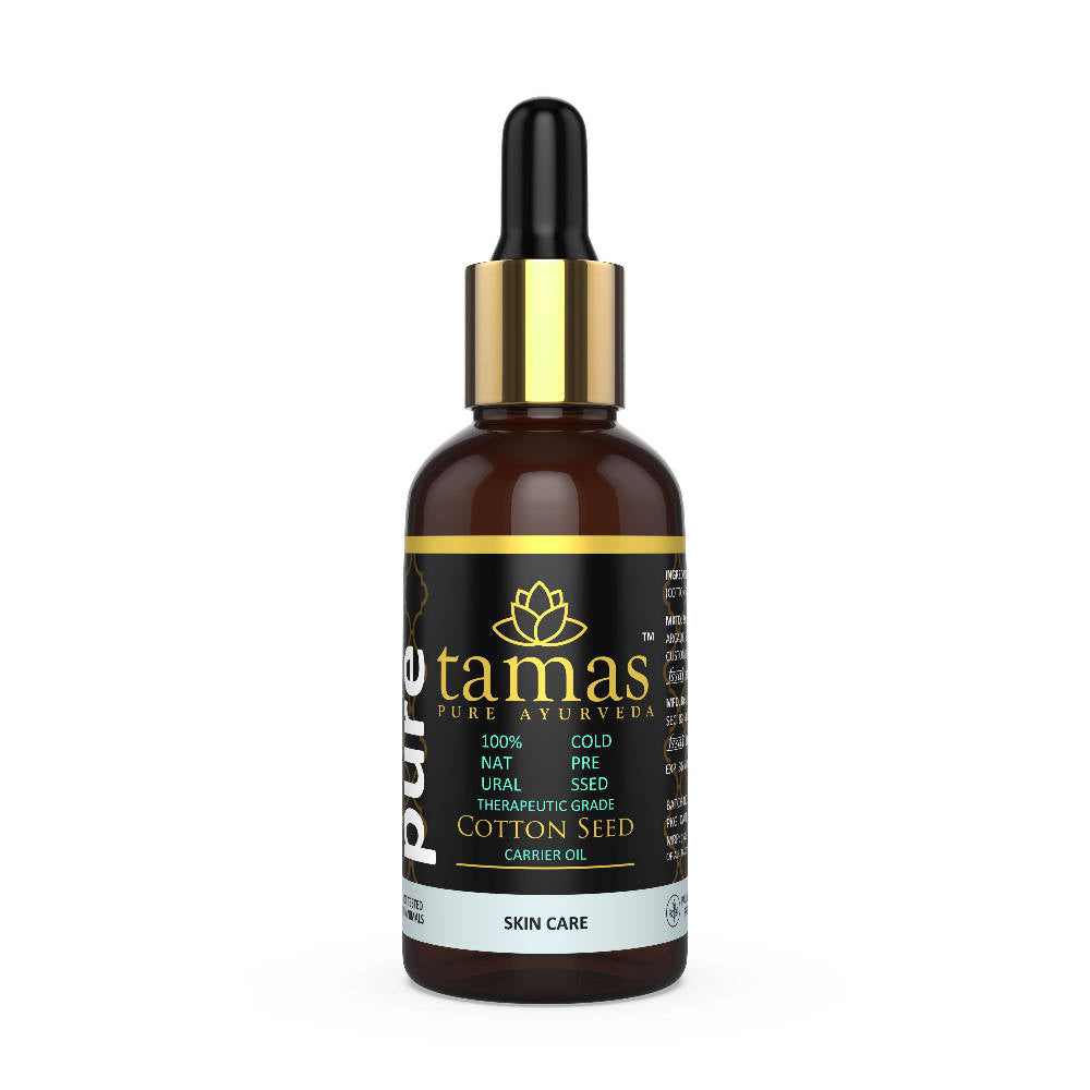 Tamas Pure Ayurveda Cotton Seed Cold-Pressed Carrier Oil | Grocsy