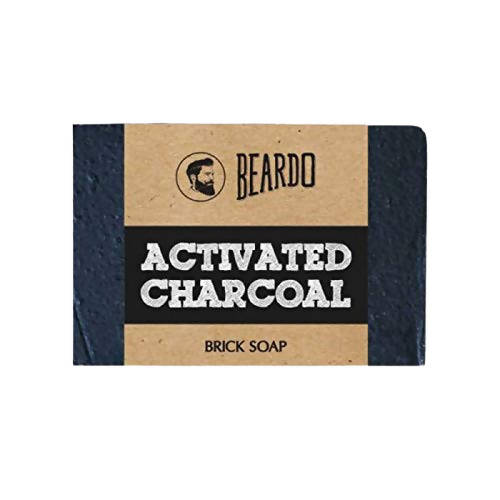 Beardo Activated Charcoal Brick Soap | Grocsy
