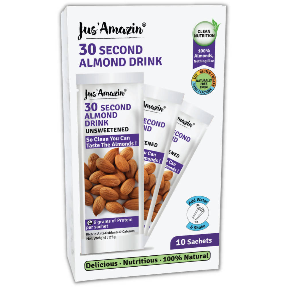 Jus Amazin 30-Second Almond Drink Unsweetened | Grocsy