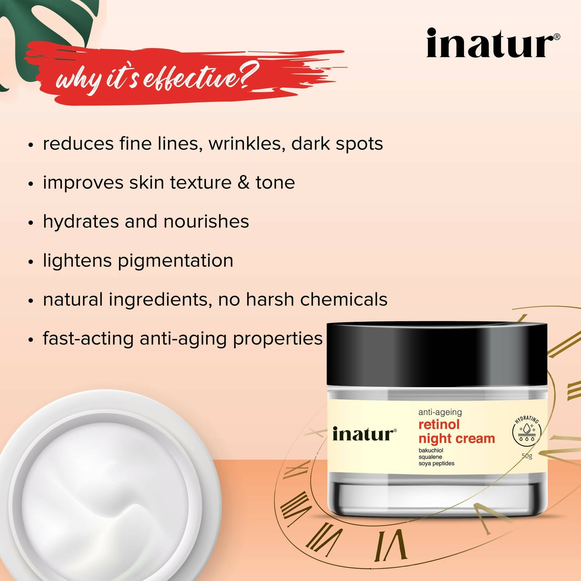 Inatur Retinol Night Cream | Grocsy